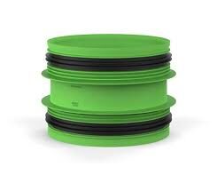 AANSLUITSTUK MET RUBBER D160-D160 (M/M)