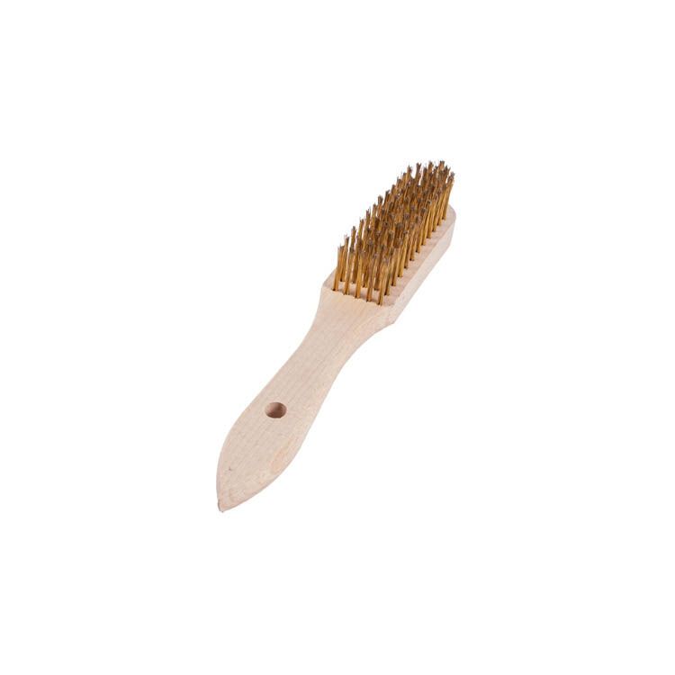 STAALDRAADBORSTEL FLEXOVIT BLANK HOUT 5-RIJEN GLAD