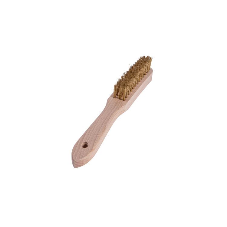 STAALDRAADBORSTEL FLEXOVIT BLANK HOUT 3-RIJEN GLAD