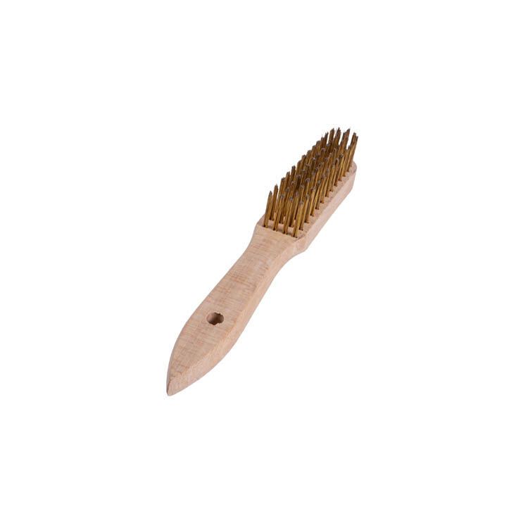 STAALDRAADBORSTEL FLEXOVIT BLANK HOUT 4-RIJEN GLAD