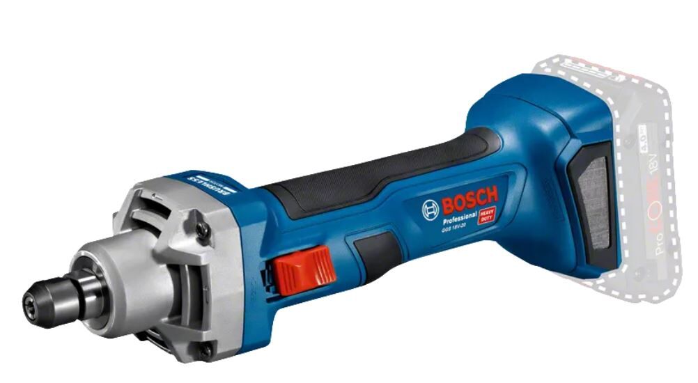 RECHTE SLIJPER BOSCH GGS 18V-20 18V ZONDER ACCU/LADER+ACC IN DOOS