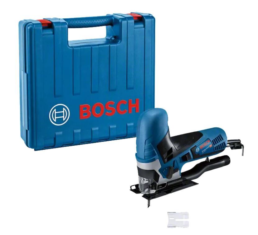 DECOUPEERZAAG BOSCH GST 90 E STAAFGREEP 230V 650W + ACC IN KOFFER