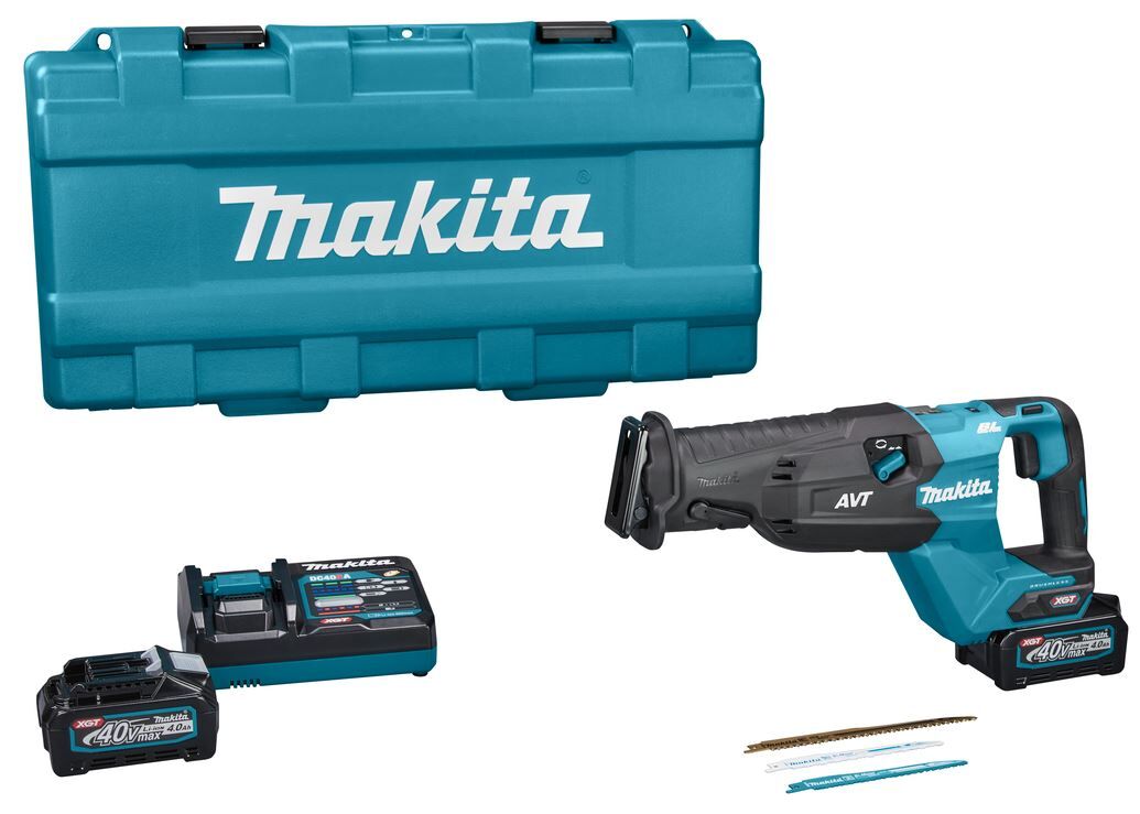 RECIPROZAAG MAKITA JR002GM201 40V MAX 2X4,0AH ACCU+LADER+ACC IN KOFFER