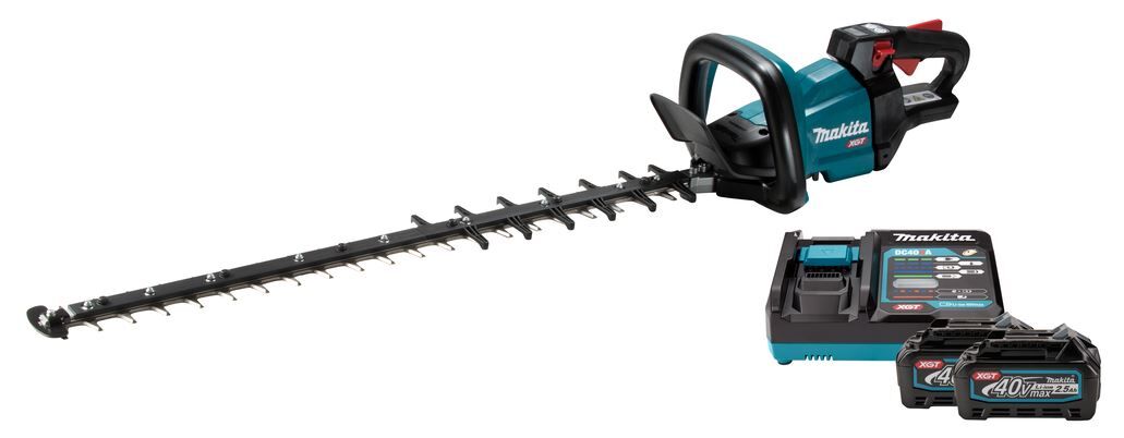 HEGGENSCHAAR 75CM MAKITA UH007GD201 XGT 40V 2X2.5AH ACCU+LADER SNOEI IN DOOS