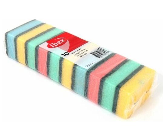 SCHUURSPONSJES IBEX 10 STUKS 90X60X30