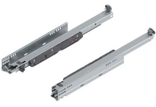 LADEGELEIDER MOVENTO BLUM 500MM 40KG VERSTELBAAR BLUMOTION (SET 1 LS + 1 RS)