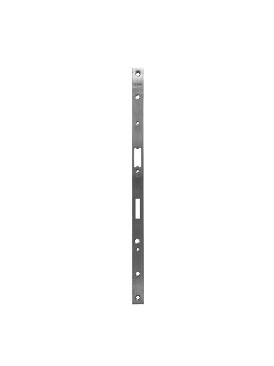 VOORPLAAT RVS KFV INSTEEKSLOT V2 CILINDERBEDIEND VLAK 20MM PC92 400MM
