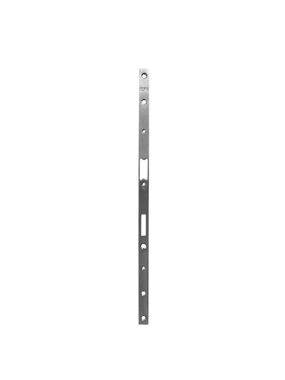 VOORPLAAT RVS KFV INSTEEKSLOT V2 CILINDERBEDIEND VLAK 16MM PC72 400MM