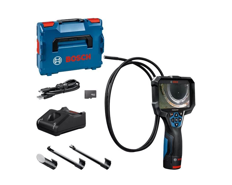 INSPECTIECAMERA BOSCH GIC 12V-5-27 C 12V 1X2,0AH ACCU+LADER+ACC IN L-BOXX 136