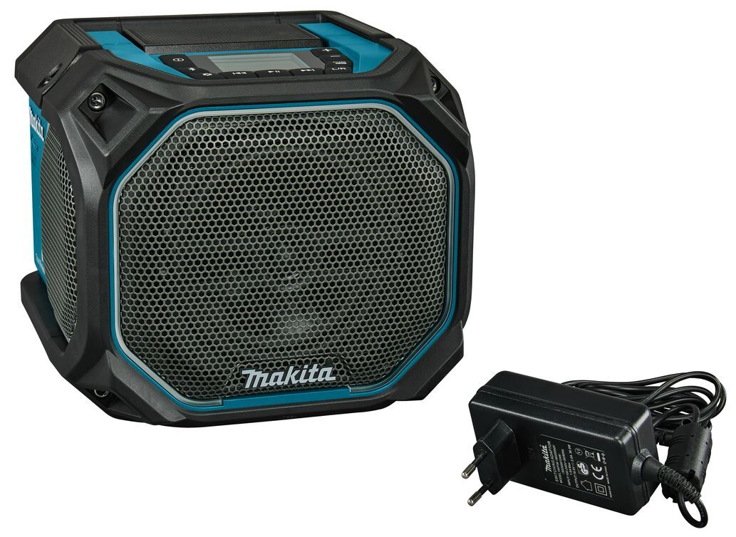 Construction site radio 20V - FM, Bluetooth & USB - bass reflex port speaker - exclusive battery and fast charger
