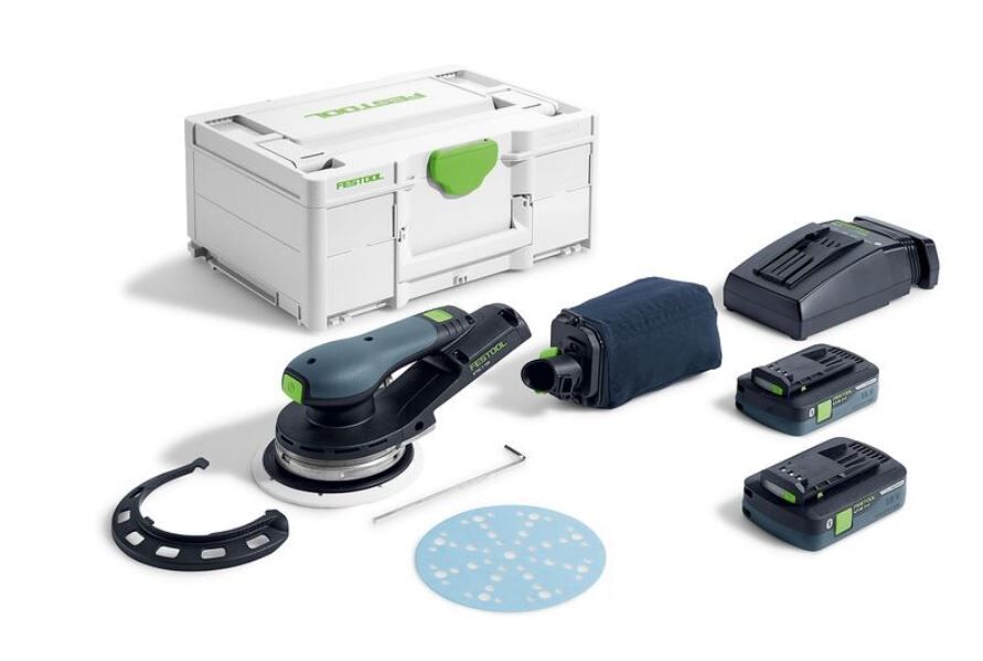 EXC SCHUURM FESTOOL ETSC 2 150 4,0 I-PL 18V 2X4,0AH ACCU+LADER+ACC IN SYS3 M 187