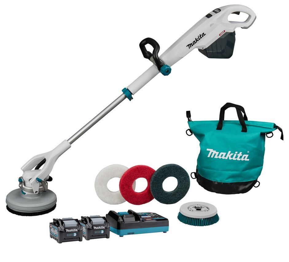 SCHROB-/POLIJSTMACH MAKITA PS001GM2NL1 XGT 40V 2X4,0AH ACCU/LADER+ACC IN DOOS