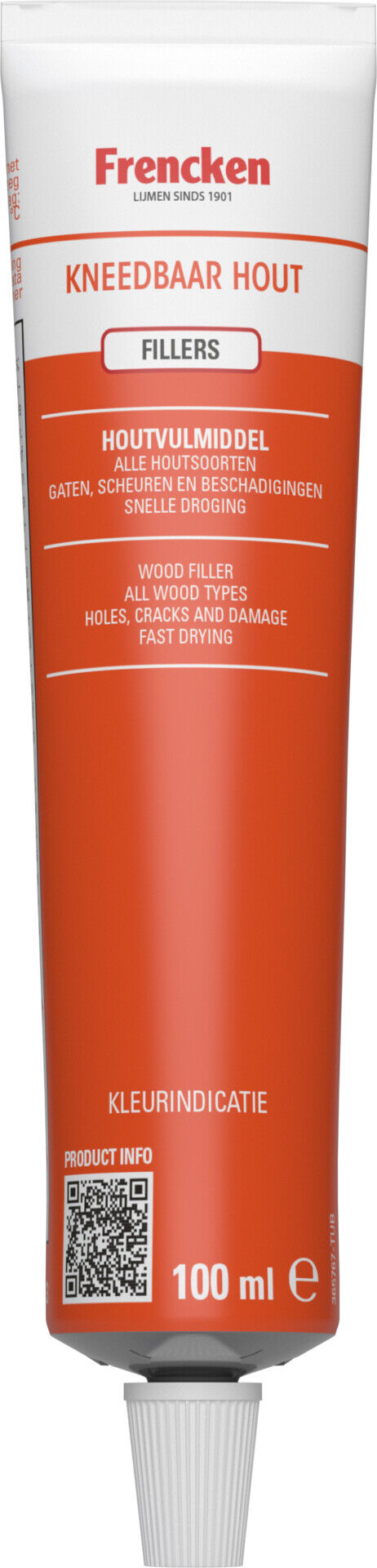KNEEDBAAR HOUT FRENCKEN TUBE 100ML LICHT EIKEN