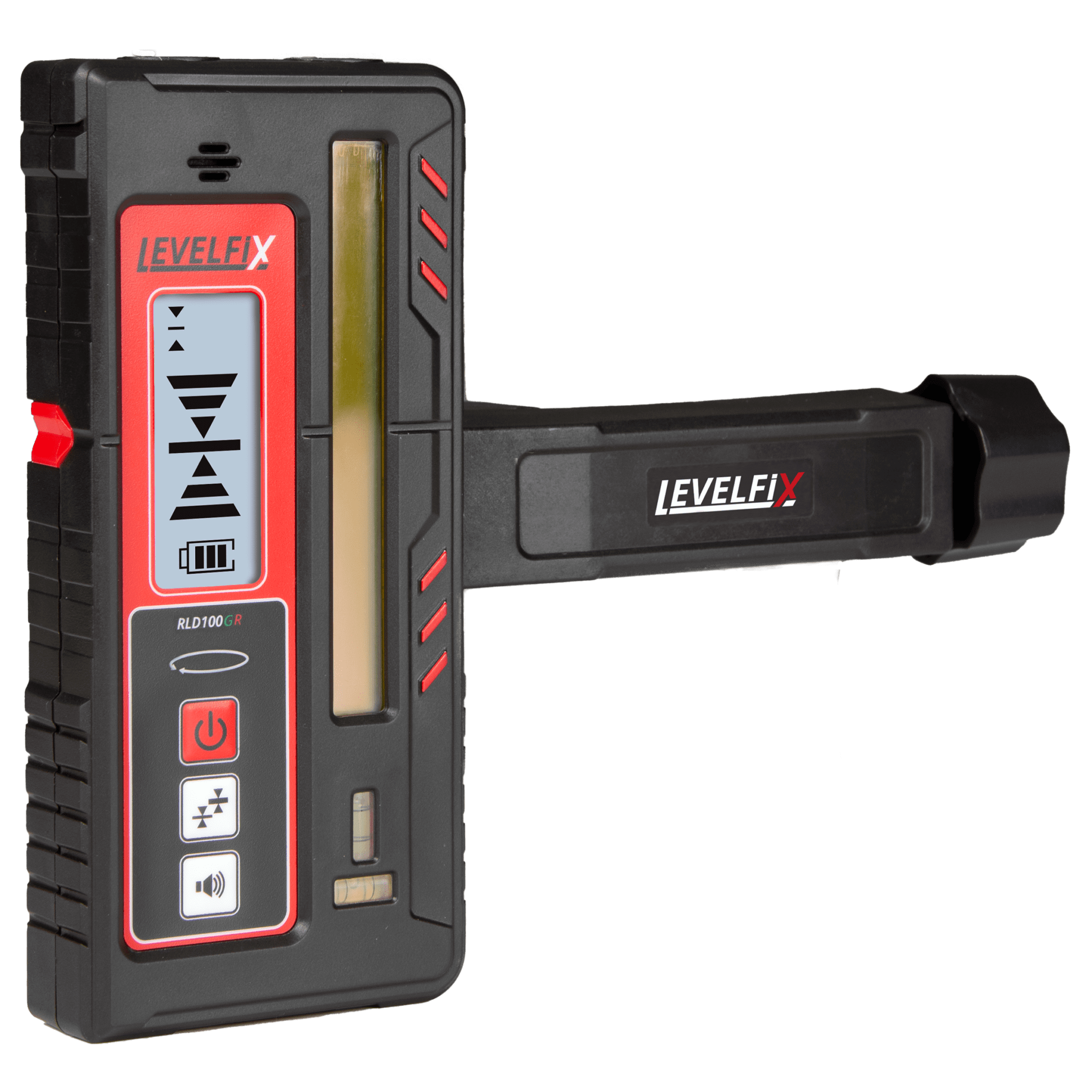 LASERONTVANGER RO/GR LEVELFIX  RLD100GR VOOR ROTERENDE LASERS INCL. BAAKKLEM