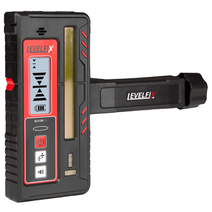 LASERONTVANGER RO/GR LEVELFIX RLD100GR VOOR ROTERENDE LASERS INCL. BAAKKLEM