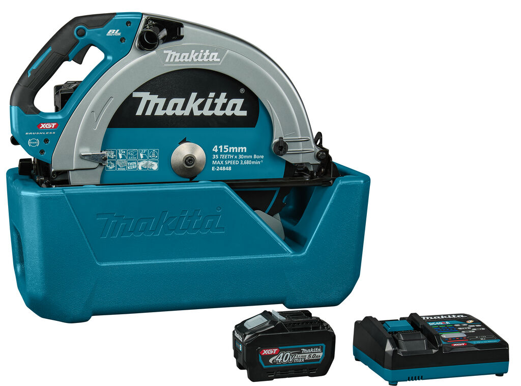 CIRKELZAAG 415MM MAKITA HS013GT101 XGT 40V 1X5AH ACCU+LADER+ACC IN DOOS