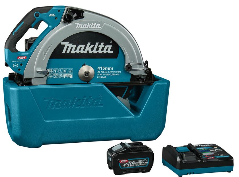 CIRKELZAAG 415MM MAKITA HS013GT101 XGT 40V 1X5AH ACCU+LADER+ACC IN DOOS