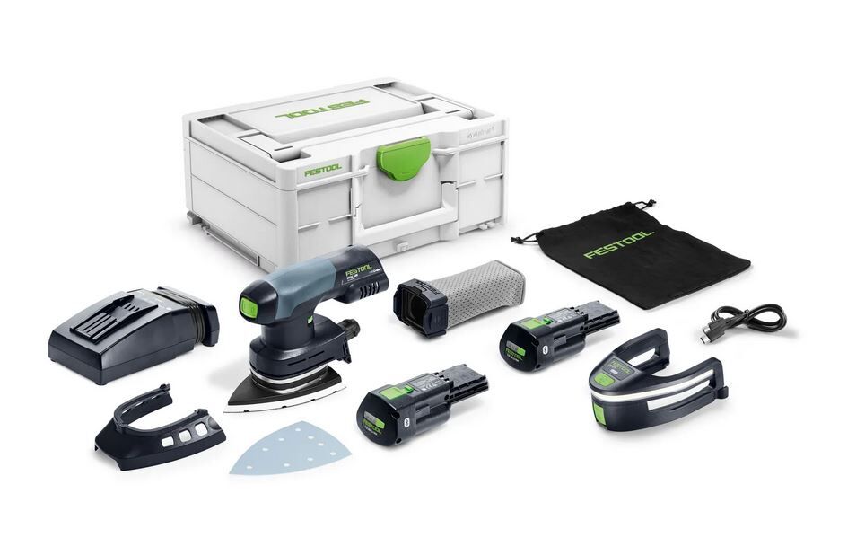DELTASCHUURM FESTOOL DTSC400 3,0 I-PLUS 18V 2X3,0AH ACCU+LADER+ACC IN SYS3 M187