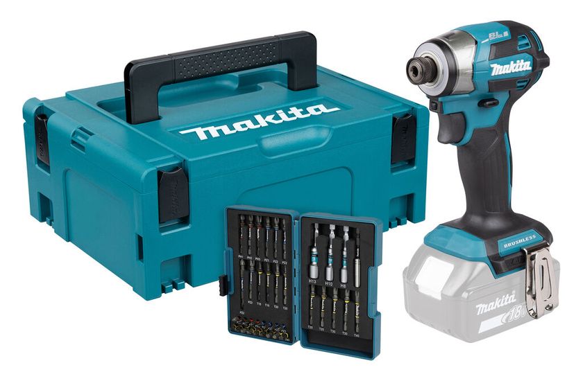 SLAGSCHROEVENDRAAIER MAKITA DTD173ZJX2 LXT 18V ZONDER ACCU/LADER+MBOX+BITSET