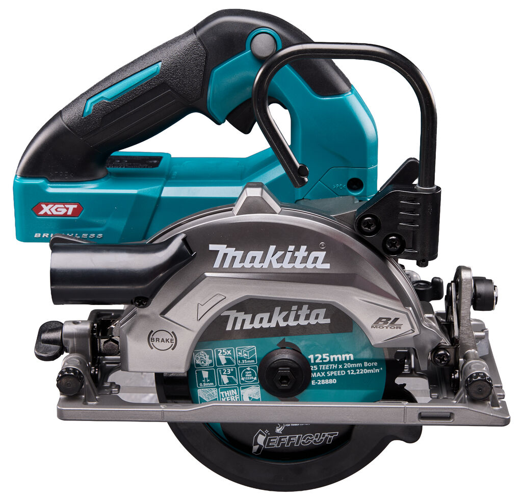 CIRKELZAAG 125MM MAKITA HS014GZ XGT 40V MAX ZONDER ACCU/LADER+ACC DOOS