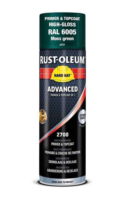 SPRAY-LAK RUST-OLEUM MOSGROEN RAL6005 SPUITBUS HOOGGLANS 500ML ADVANCED 2737