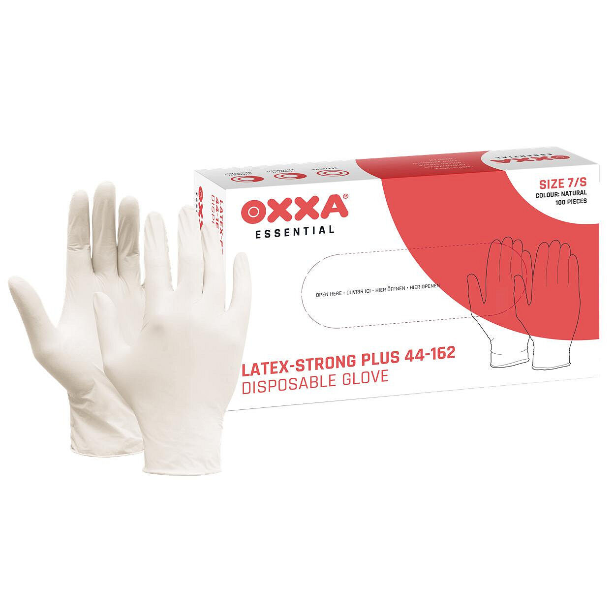 WERKHANDSCHOEN OXXA MEDICAL LATEX STRONG 44-162 MAAT 10/XL DOOS A 100 STUKS