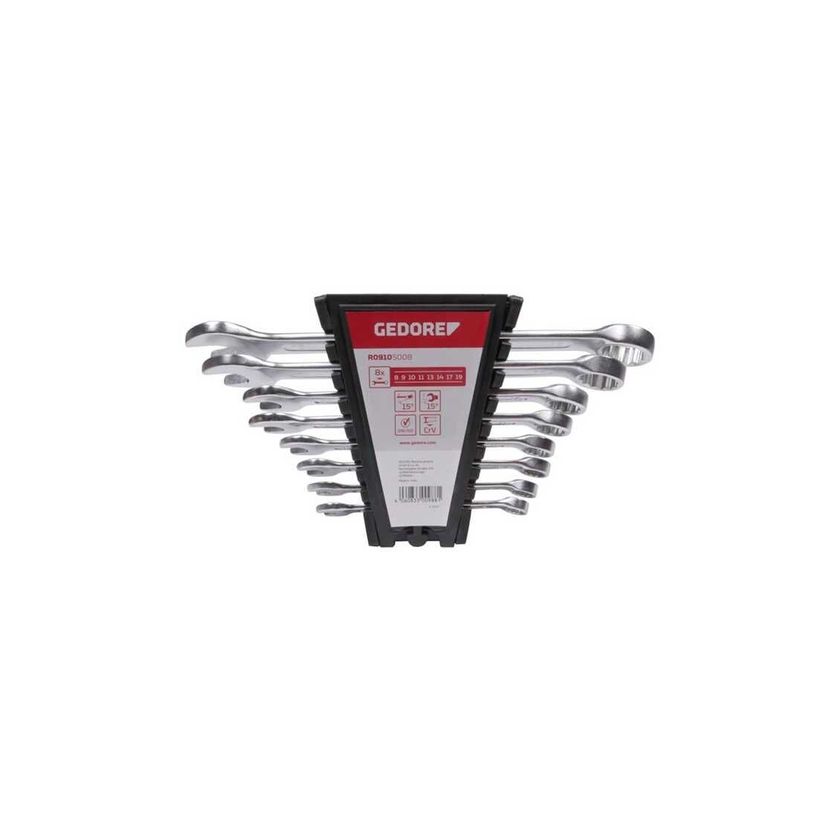 RING-STEEKSLEUTELSET GEDORE RED 8-19MM 8-DELIG