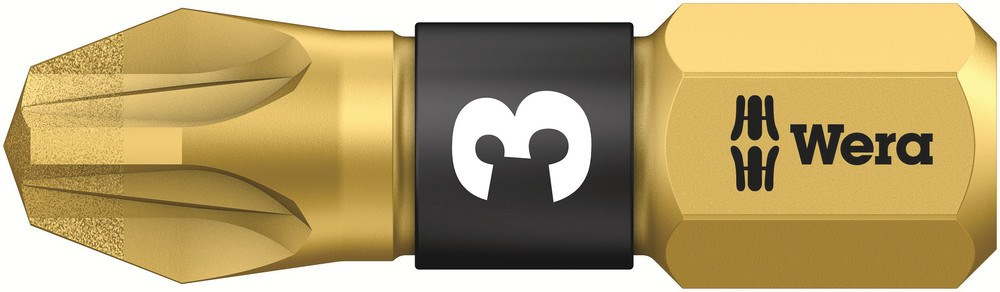 SCHROEFBIT WERA DIAMANT 855/1 POZIDRIVE 3 6-KANT 1/4" 25MM