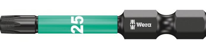 SCHROEFBIT 867/4 IMPAKTOR WERA TORX25 6-KANT 1/4" 50MM KRACHT