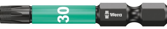 SCHROEFBIT 867/4 IMPAKTOR WERA TORX30 6-KANT 1/4" 50MM KRACHT