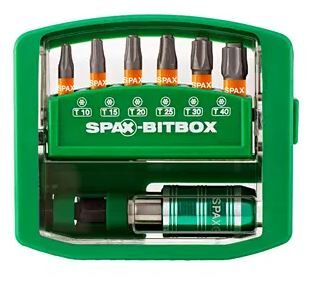SCHROEFBITSET SPAX T-STAR PLUS TORX 10-15-20-25-30-40 7-DELIG