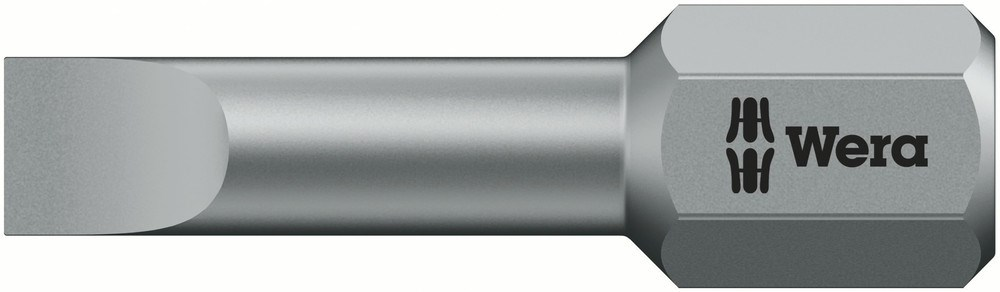 SCHROEFBIT WERA 1/4"X25MM ISOTEMP SLEUF 4MM