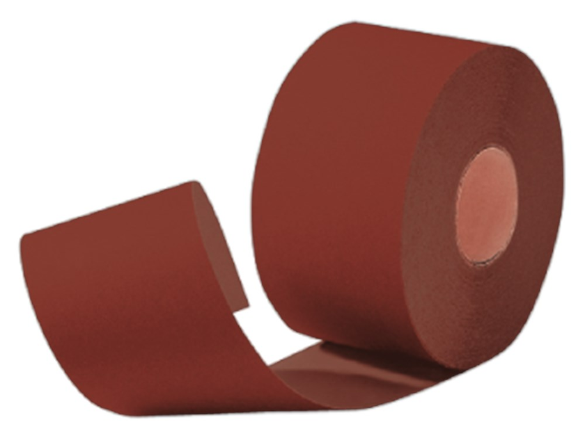 SCHUURPAPIER FLEXOVIT ROOD BREEDTE 95MM ROL 25MTR K80