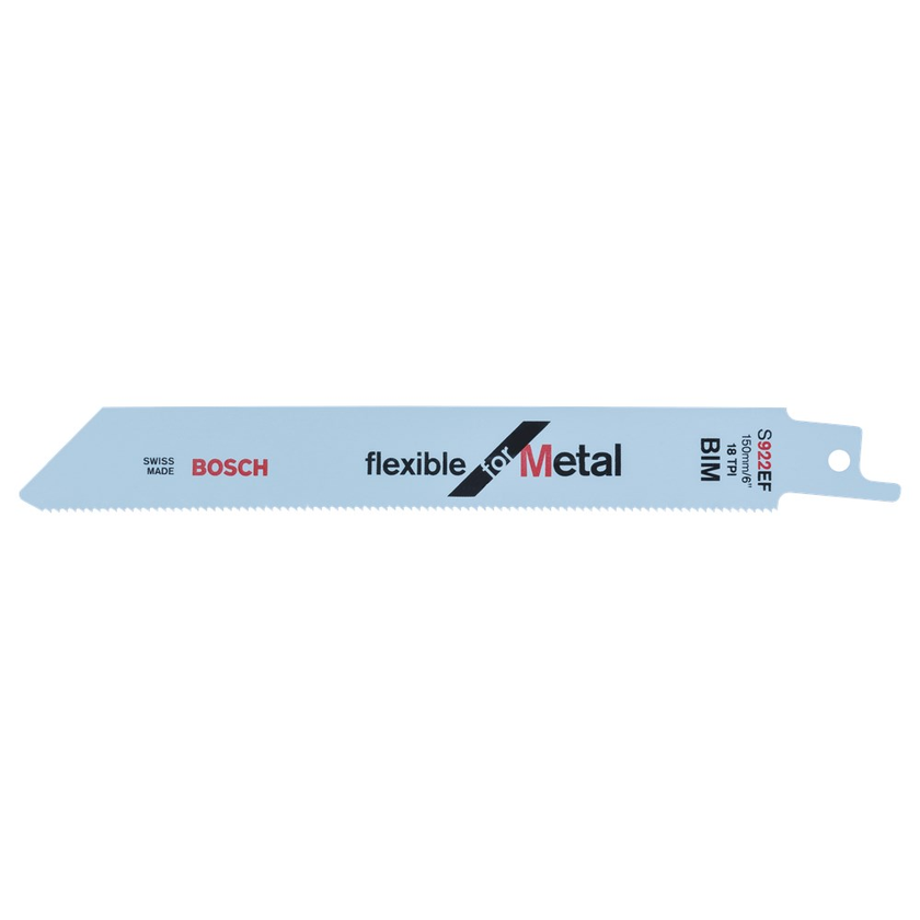 RECIPROZAAGBLAD BOSCH S922EF 150MM METAAL 1.5TOT4MM KRT/5ST