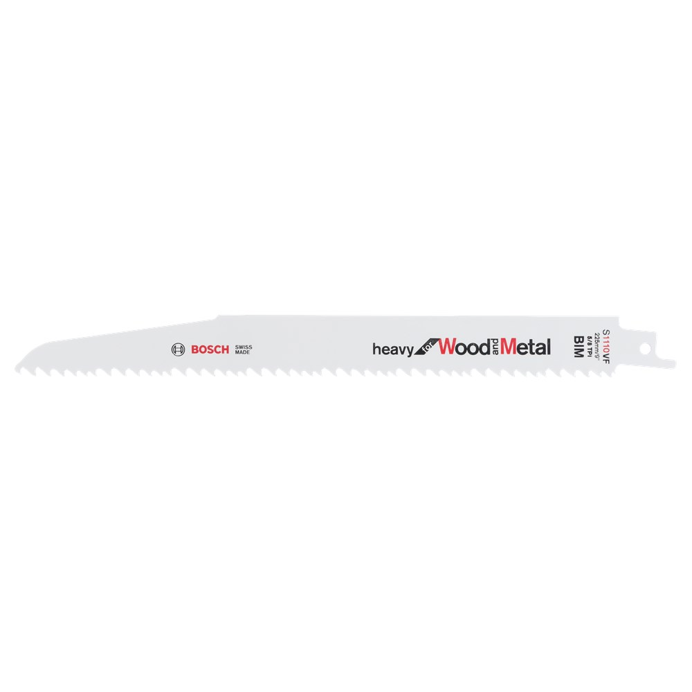 RECIPROZAAGBLAD BOSCH S1110VF 225MM SLOOPWERK HOUT MET METAAL KRT/5ST