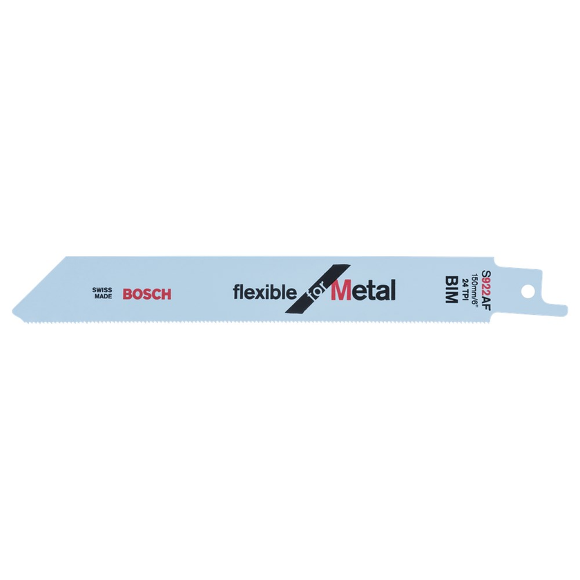 RECIPROZAAGBLAD BOSCH S922AF 150MM METAAL 0.7TOT2MM KRT/5ST
