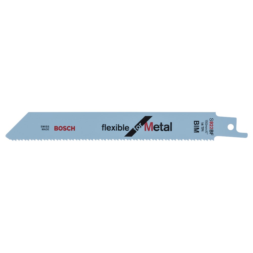 RECIPROZAAGBLAD BOSCH S922BF 150MM METAAL PIJPEN/PROFIELEN KRT/5ST