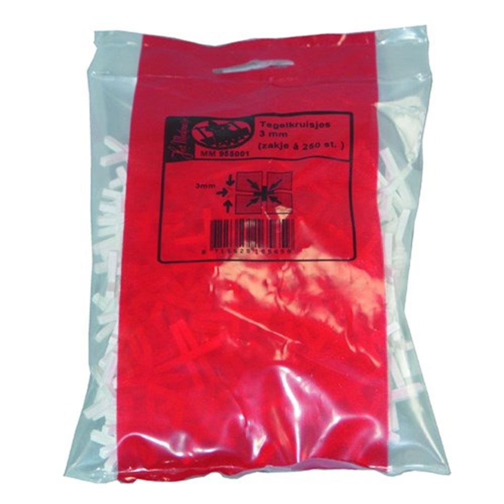 TEGELKRUISJES MELKMEISJE 2MM (250 STUKS)