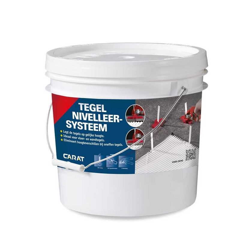 TEGELNIVELLEERSYSTEEM CARAT BASIS SET 1 TANG 100 STRIPS 100 KLEMMEN