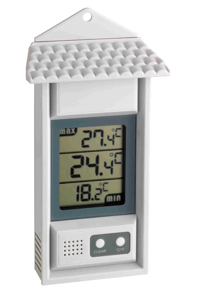 THERMOMETER DIGITAAL WIT KUNSTSTOF BINNEN/BUITEN