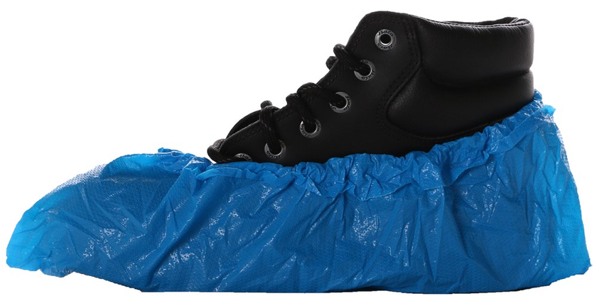 OVERSCHOEN PE BLAUW 30 MU PAK 100 STUKS