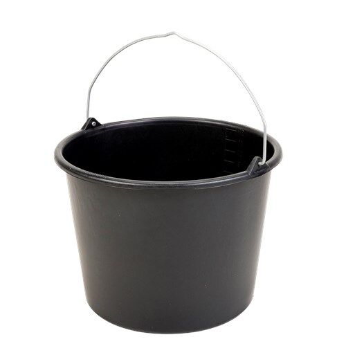 BOUWEMMER ZWART 12LTR GRIPLINE DURABLE