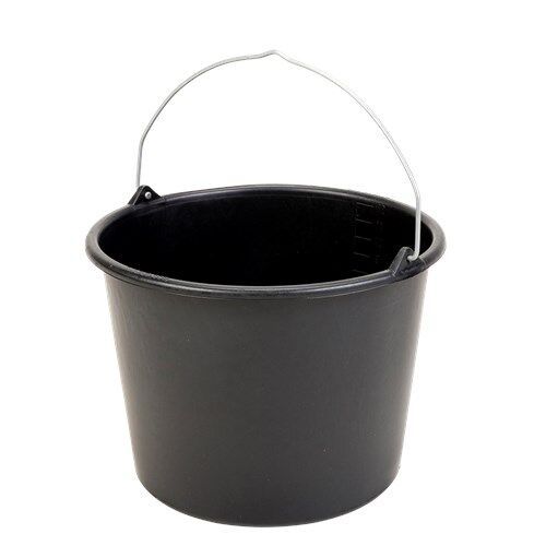 BOUWEMMER ZWART 12LTR GRIPLINE DURABLE