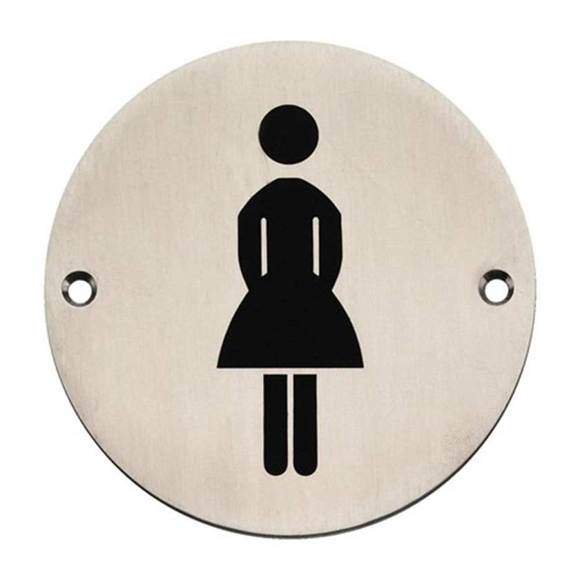 SYMBOOLPLAAT HOPPE DAMES ROND 100MM RVS E664B