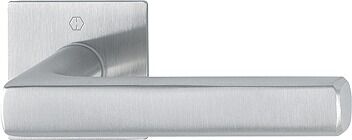 DEURBESLAG HOPPE PLATTE ROZET VIERK LOOP E1643Z/848N RVS 53MM DD35-45 SNELSTIFT+