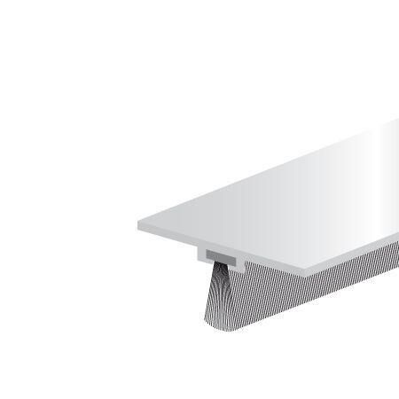DORPELSTRIP ALUMINIUM DBS 1MTR MET BORSTEL