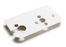 BRANDVERTRAGENDE SLOTBEKLEDING NEMEF-600 165X90X0,8MM LINKS / ZELFKLEVEND