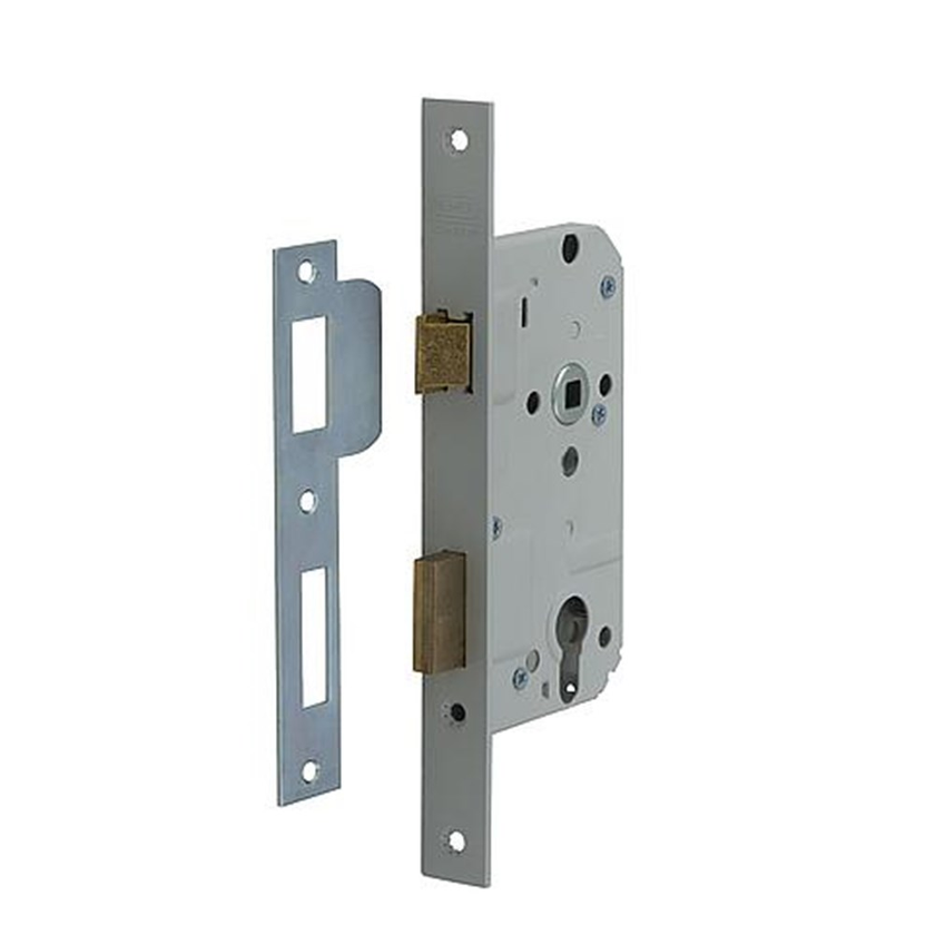 CILINDERSLOT NEMEF WIT DM50 238X25MM 569/4 RECHT PC72 LS 2+4 INCL.SLUITPLAAT