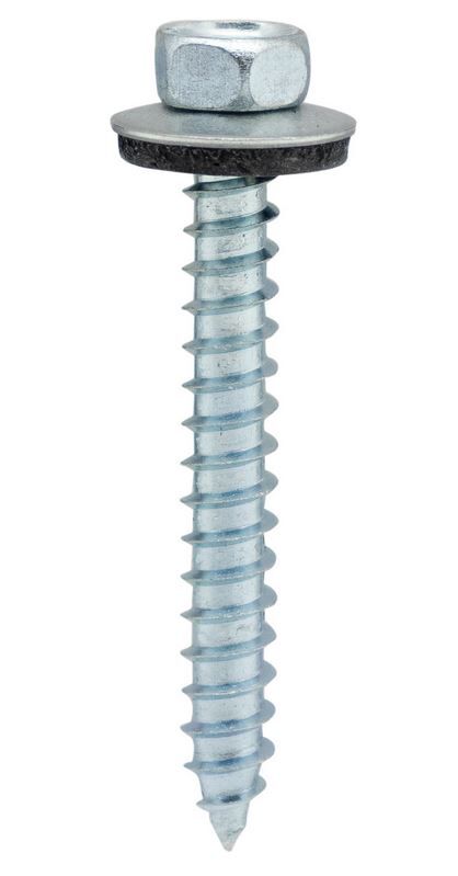 DAK- EN GEVELSCHROEF RVS-A2 INCL. RING 6,5X32MM ZESKANTKOP SW-3/8"