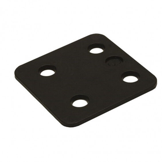 DRUKPLAAT ZONDER SLEUF GB PP ZWART 3MM 70X70MM 8000KG (ZAK 48 STUKS)